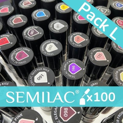 Pack esmaltes Semilac L x 100