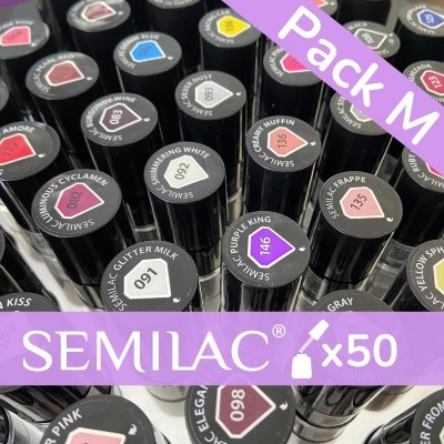 Pack esmaltes Semilac M x 50