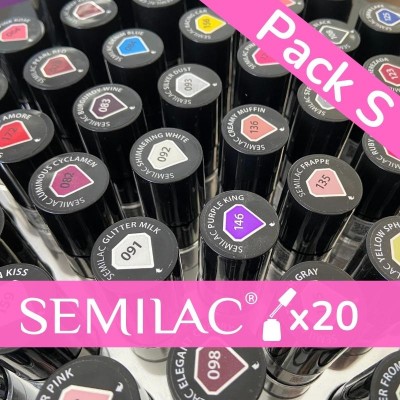 Pack esmaltes Semilac S x 20