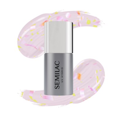 Semilac T26 - Top No Wipe Matte Peach Galaxy 7 ml